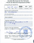 Contraseña de tramite de  licencia por funcionamiento